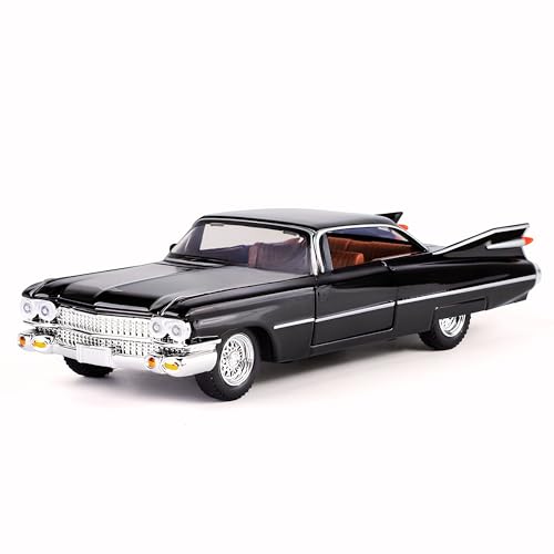 Image of Mashes Metal Diecast Cadillac Vintage Model Car for Kids & Collectors | Classic Pull Back Alloy Toy Car with Openable Doors | Retro Luxury Car Scale Model【Colors as Per Stock】