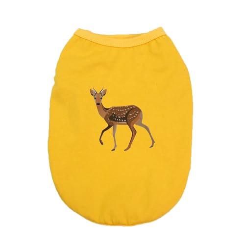 ZSDGBZ PET 4XL 犬服 大型犬 中型犬 クールベスト Tシャツ ドッグウェア クールウェア 夏服 通気 接触冷感 イエロー 虫よけ 脱毛保護 日焼き防ぐ お散歩 ペット洋服 犬服 猫服 タンクトップ 春夏用 かわいい