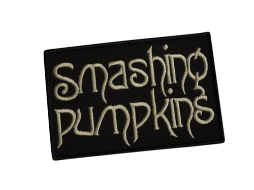 Smashing Pumpkins Patch Aufnäher – Abzeichen zum Aufnähen oder Aufbügeln – trendiges Modeaccessoire – einzigartiges dekoratives Logo für Jacken, Jeans und Taschen – Vintage – Bekleidung
