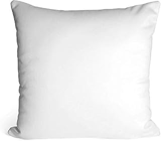Soft Cushion Inner Pads - 24"x24" (60x60cm) Pillow Inserts Deep Filled Pack of 1 Hotel Quality Cushion Fillers - Hollow Fiber Filled Decorative Square Cushions for Bed Sofa Couch Indoors Outdoors