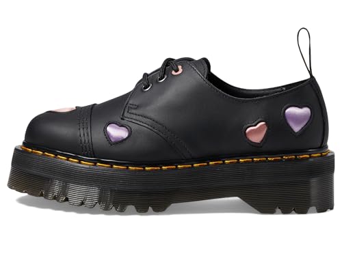 Dr. Martens Women's 1461 Quad Heart Leather Platform Shoe4