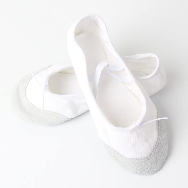 Scarpe da Ballo per Danza Classica per Ragazze Scarpe da Ballo in Tela con Suola Morbida per Bambini Scarpe da Pratica Comode per Bambini Scarpe da Ballerina da Donna (Color : Beige, Shoe Size : 22(