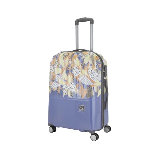 Image of Sprout 79cm Trolley Bag,Hard Side 8 Wheel Check-in Luggage- Lilac, Printed, Travel Bag for Women