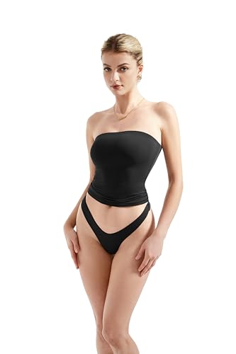 SUUKSESS Women Sexy Tube Top Summer Y2K Going Out Double Lined Basic Tank Top4
