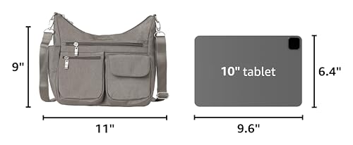 Image of Baggallini Modern Everywhere Crossbody Bag for Women 11x9x4.5 Rfid Hobo Bag