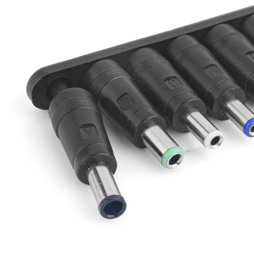 Adaptador DC BOXOB con 8 conectores para laptop y monitor miniatura 7