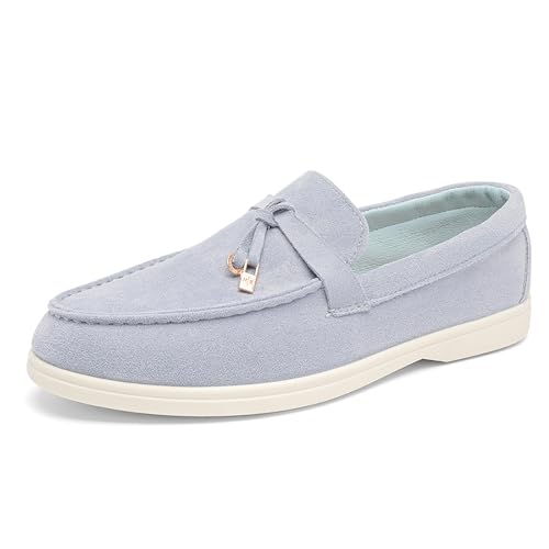 Men's Suede Slip On Tassel Penny Flats Loafers Classic Casual Lightweight Walking Moccasins Driving Dress Formal Office Work Shoes