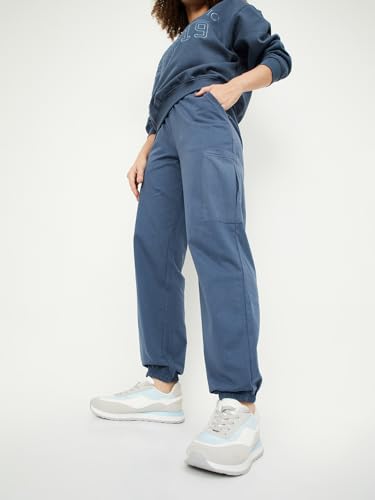 Image of Max Plus Size Women Solid Athleisure Cargo Joggers