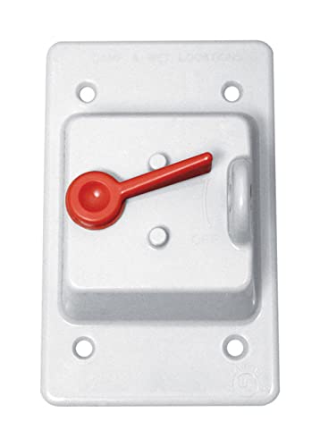 Sigma Electric Rectangle Plastic 1 Gang Toggle Switch Cover for Wet Locations