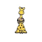 PLITI Giraffen-Liebhaber, Geschenk, Giraffe, Emaille, afrikanische Tierliebhaber, Geschenke, verrückte Giraffe, Dame, Geschenk, Giraffen-Themen-Geschenke, M, Edelstahl