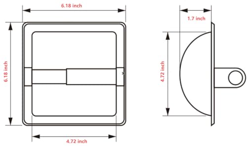 POKIM Recessed Toilet Paper Holder,Stainless Steel in Wall Toilet Paper Roll Holder for Bathroom Insert Design with Mounting Bracket,Commercial Toilet Tissue Dispensers Wall Mount,Brushed Nickel