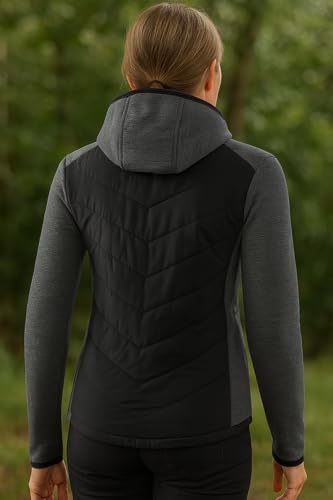 Erima Damen Steppjacke Function (2061907), schwarz, 40