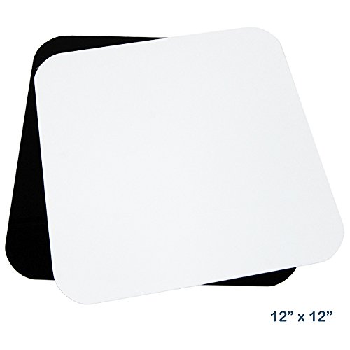 Limostudio 2 X 18W Led Table Top Lighting Stand Kit With 12" Acrylic Black & White Reflective Photo Background, Photo Studio, Agg1847 #TOP1