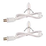 OHLGT 2 Sets Accessory Cord with 2 LED C7 Light Bulb,...