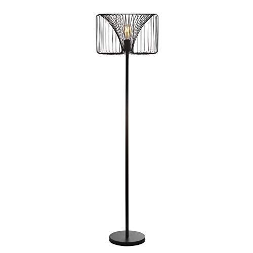 Jonathan Y Jyl6105A Gridley 61" Metal Led Floor Lamp, Contemporary, Transitional, Modern, Industrial Style, Office, Living Room, Family Room, Dining Room, Bedroom, Hallway, Foyer, Black #TOP5