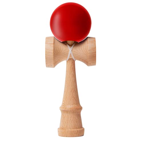 Funky Planet Kendama Toy - Catch Ball Cup Game - Coordinación y Desarrollo de Reflejos - Juguete Tradicional japonés - A para Cualquier ocasión y para Todos (Púrpura) (Rojo) Cover
