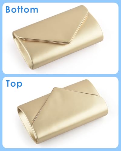 Image of TINDTOP Clutch Purses for Women, PU Leather Formal Evening Bags Shoulder Party Handbags Wedding Cocktail Prom Clutches