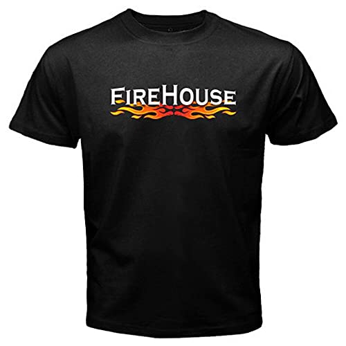 Firehouse Graphic tee Unisex 100% Cotton Short Sleeve T Shirts Black XXXL