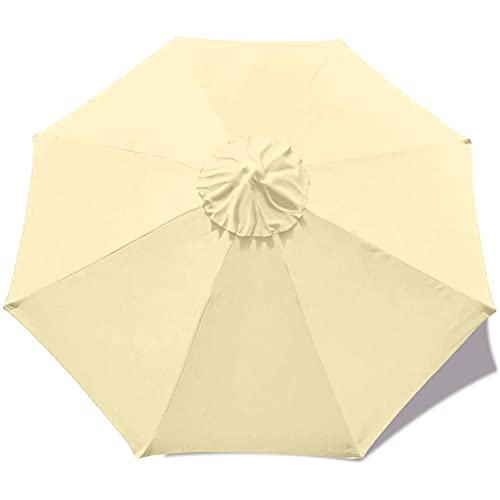 Nuryme Couverture de Parasol de Remplacement, Couverture de Remplacement Anti-ultraviolets étanche pour terrasse ferraille Hof, Jardin, terrasse Cover