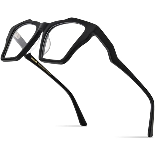 Image of HEPIDEM Gradient Multicolor Acetate Glasses Frame Women Big Oversize Eyeglasses 2023 New Spectacles Eyewear