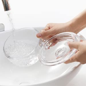 Bol à Céréales En Verre Borosilicate 600 Ml Avec Poignée & Couvercle – Micro-ondes, Four, Lave-Vaisselle – Transparent
