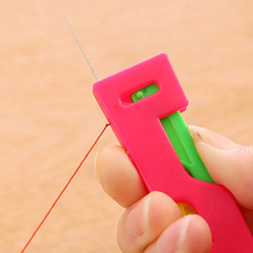 Dispositivo de linha automático de agulhas, guia manual de rosca de plástico, auxílio de rosqueament