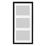 IKEA RIBBA Rahmen für 3 Bilder in schwarz; (50x23cm)