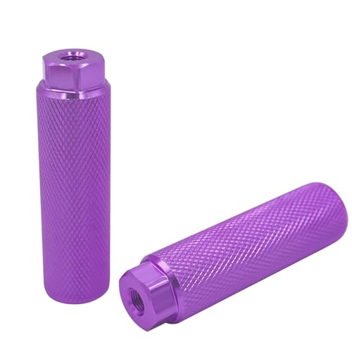 YMWALK 2 Pièces Repose-Pieds de Vélo Antidérapants, Pédales Vélo Aluminium 100mm - Compatible 3/8