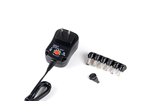 AC/DC Adapter, CUGLB 30W 3V 4.5V 5V 6V 7.5V 9V 12V Switching Power Supply with 6 Tips and 5V 2A USB Port for Routers Speakers LCD CCTV Camera CD Player Household Electronics