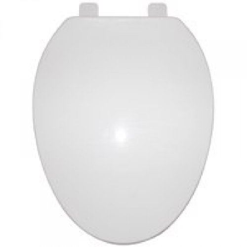 MINTCRAFT Q-019-WH ProSource Toilet Seat, for Use with Elongated Bowls, Polypropylene, 19