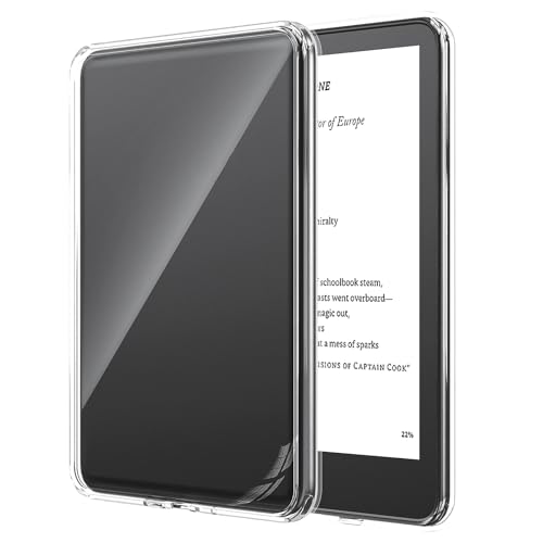 Funda para Kindle Paperwhite 2024 (12ª generación), Funda Protectora Transparente para Libros electrónicos, Funda antigolpes de 4 Esquinas con diseño antiarañazos