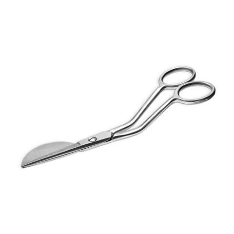 ONTAKI Large Duck Bill Knife Edge Applique Scissors 6 inch Paddle Shaped for Arts, Craft, Fabric & Embroidery (Stainless Steel, Large 6.0') Cover