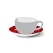 Produktbild Dibbern Solid Color Untertasse aus Fine Bone China Porzellan in der Farbe Rot mit einem Durchmesser 14,5cm, 2010900018