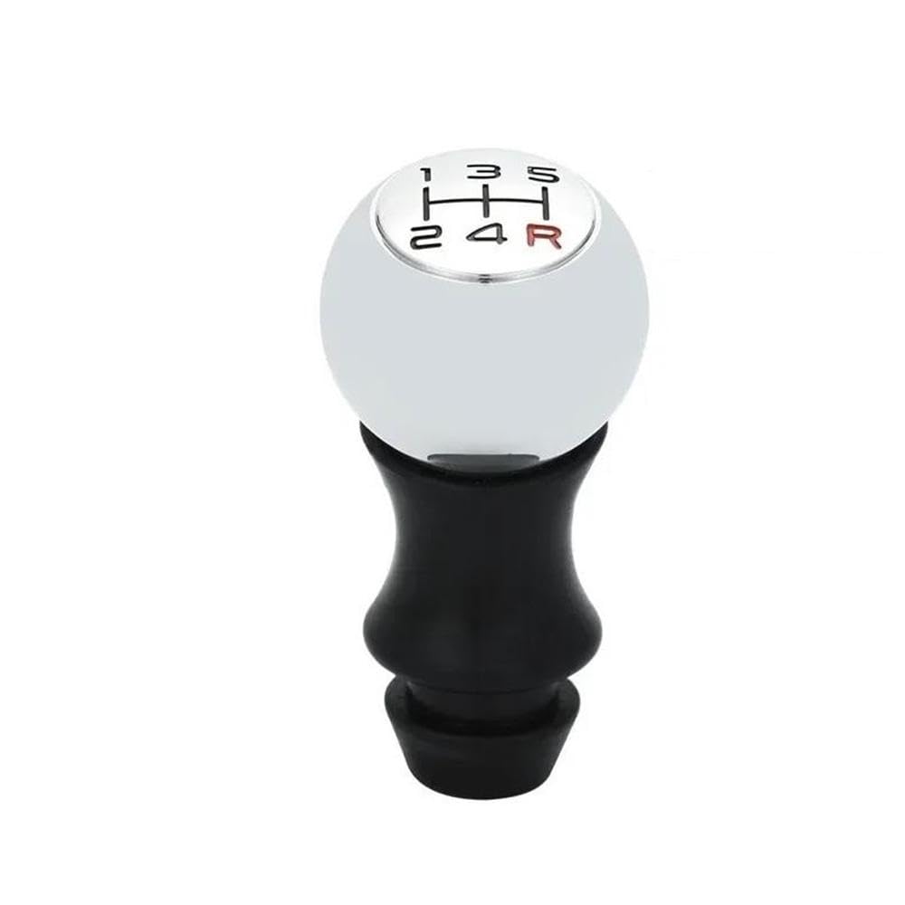 POANBCGY Shift Ball Joint Manual Gear Shift Knob Lever Handball Matte for Peugeot 106 206 306 406 107 207 307 308 407 5 Speed(Matt red Font)