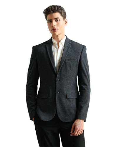 Image of Arrow Men's Zero Calorie Slim Fit Textured Blazer
