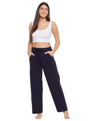 Image of Clovia Women's Cotton Lounge Pyjama Pant with Side Pocket