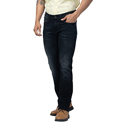 Image of Spykar Men's Rafter Boot Cut Mid-Rise Casual Jeans