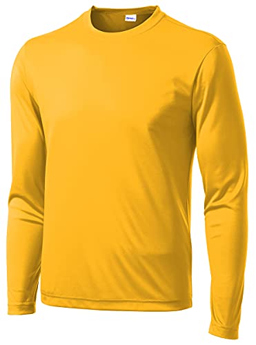 Men's Long Sleeve Moisture Wicking Athletic Shirts