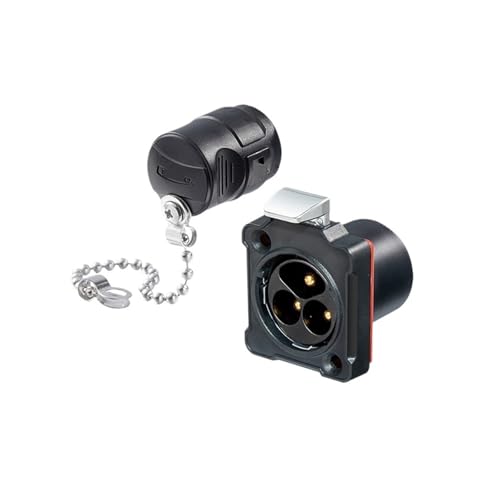 Prise d'aviation étanche 3 broches M24 connecteur de fil anti-déconnexion plastique 25A