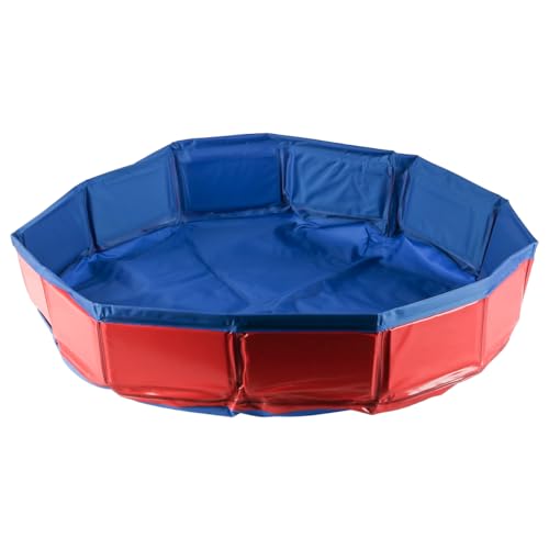Laroal Piscina pieghevole per cani, portatile per animali domestici, adatta per cani, cuccioli e gatti, utilizzabile sia all'interno che all'esterno, 50x8cm