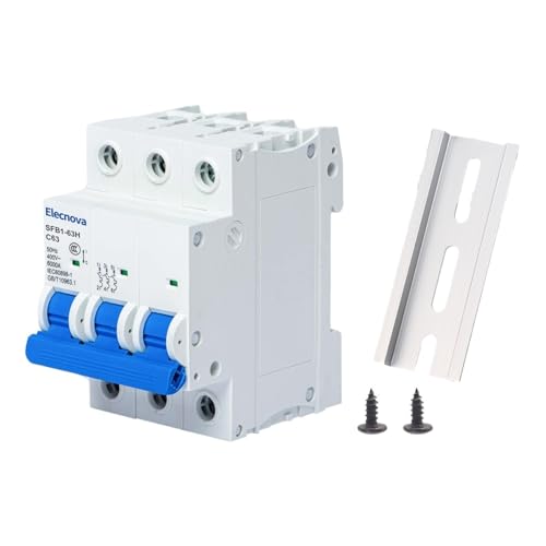 Disjoncteur AC 3P 6A pour tableau électrique domestique