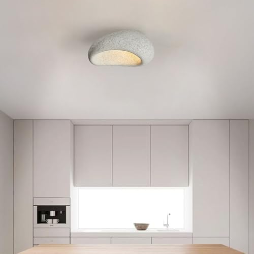 Plafonnier géométrique E27 45cm au design wabi sabi et scandinave