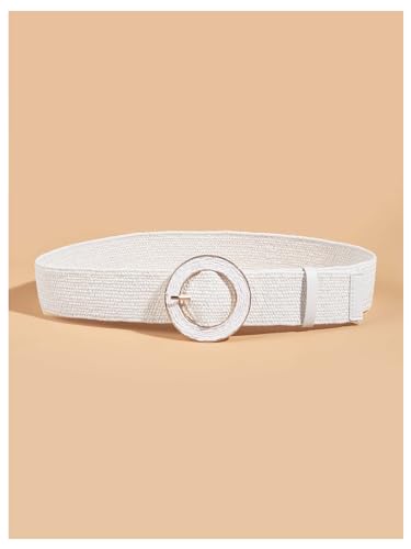 GORGLITTER Women's Stretch Belt Woven Belt Raffia Waist Belt Boho Belts2