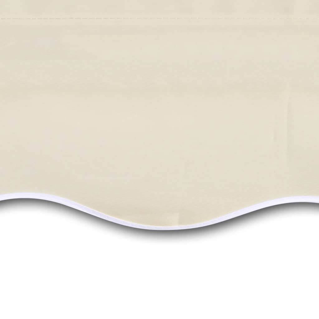 AUVYI Toldo de lona, color crema, 6 x 3 m (sin marco), tela de repuesto para toldos de balcón, protección solar, tela para exteriores, tela impermeable de alta calidad