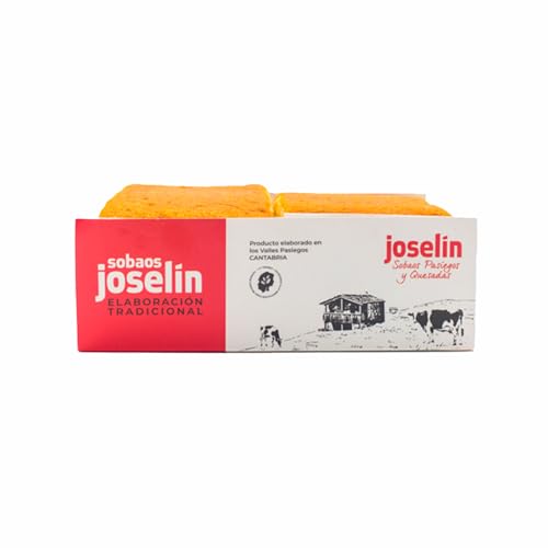 Joselín Sobaos Grandes, Elaborados con Margarina, Empaquetados individualmente en Papel parafinado, Paquete de 4 Sobaos (575 gr)