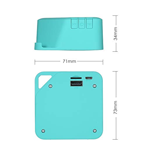 KKmoon Mini alto-falante sem fio Soundbox Caixa de música viva-voz portátil Verde