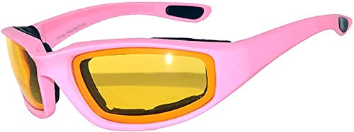 Image of OWL 3 Pack Motorcycle Riding Glasses, Padded Sport Sunglasses, Assorted Colors for Men and Women
