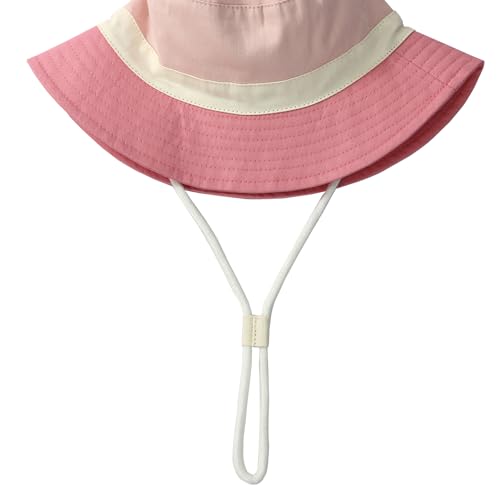 DINGDONG'S CLOSET Baby Toddler Kid Boy Girl Summer Sun Protection Cotton Linen Patchwork Bucket Hat Sunhat4