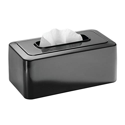 Buy mDesign Metal Modern Tissue Box Cover Decorative Rectangular Facial