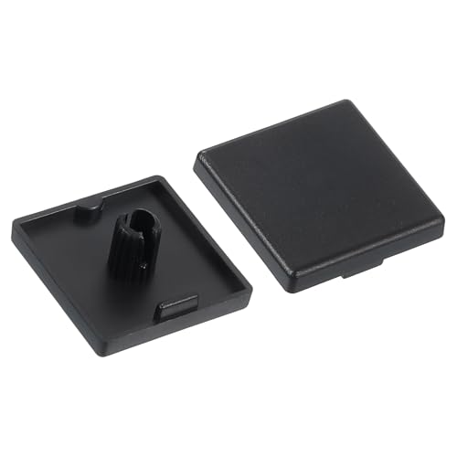 QUARKZMAN 10 Piezas de Tapón de Extremo Extruido de Nylon, Tapón de Extrusión de Perfil de Aluminio con Ranura en T de 20x20mm Estándar Europeo 2020 Estante de Almacenamiento, Negro